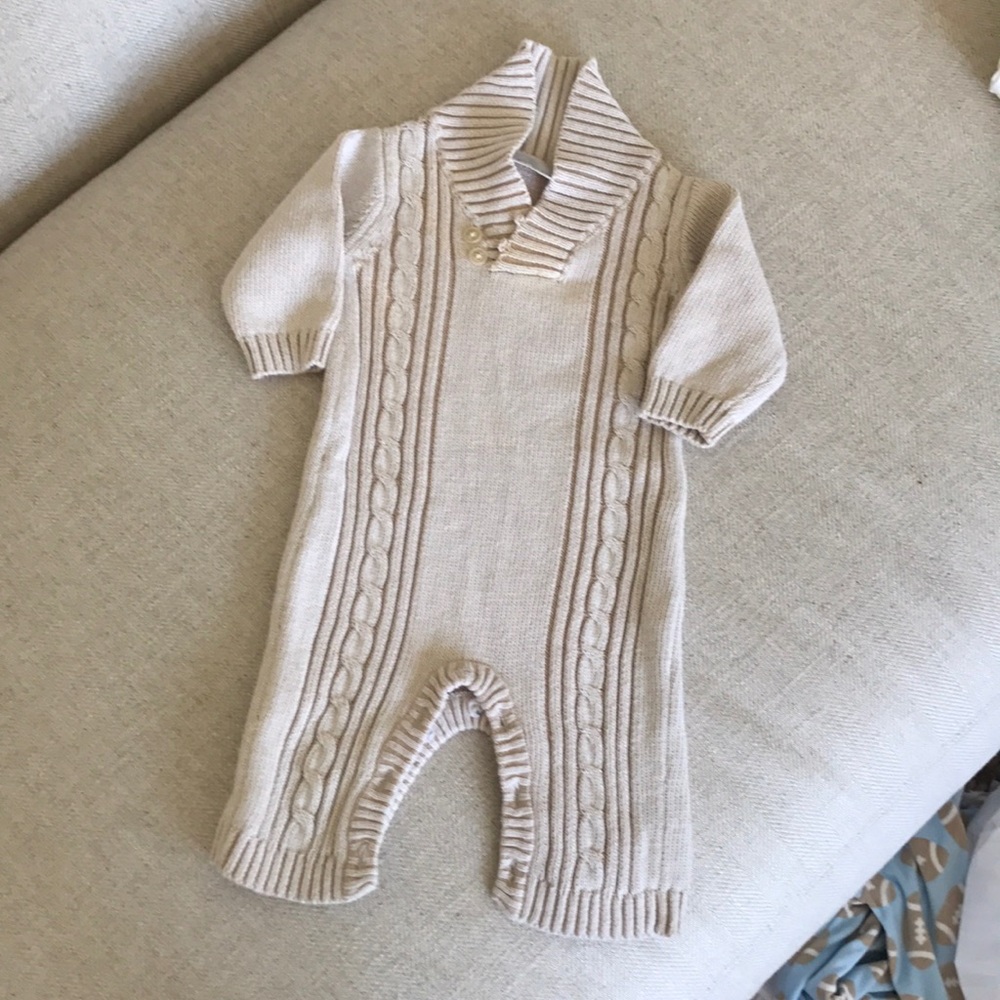 FAO knit onesie